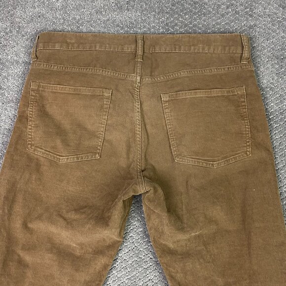J. CREW 770 Corduroy Pants Men's 33 x 34 Measures 36 x 33 Brown Straight Fit - Picture 4 of 13